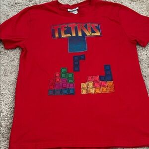 Tetris Red Graphic Tee - Short Sleeve